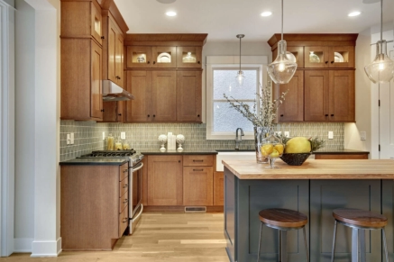 Craftsman Kitchen with full height uppers