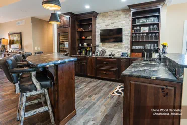 Hickory Bar Cabinets