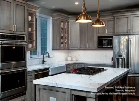 dark kitchen cabinets in Vilas County