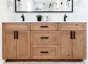 knotty alder bathroom vanity