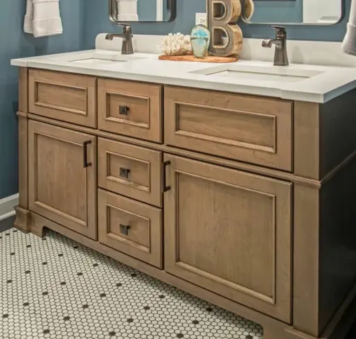 Rustic Industrial bathroom vanity in eagle river